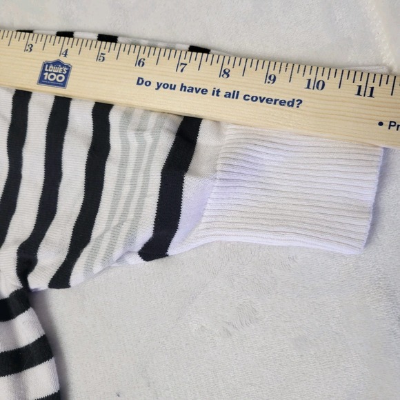 Adidas Womens XL Short‎ Sleeve Striped Sweater  Y2K Button Up Golf Preppy - Picture 10 of 12
